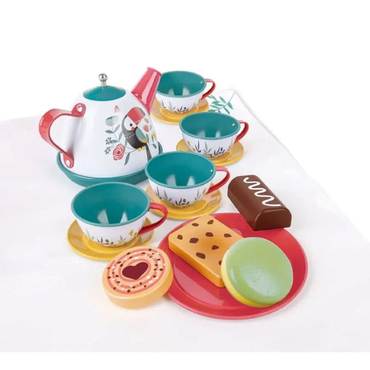 Hape Tea Time Playset In Suitcase (16 Pieces)