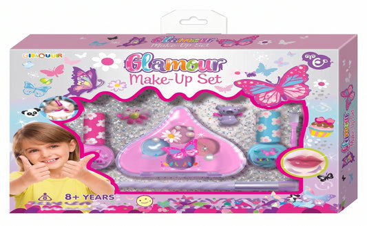 PECOWARE - GLAMOUR MAKEUP & NAIL POLISH SET WITH EYESHADOW PALETTE