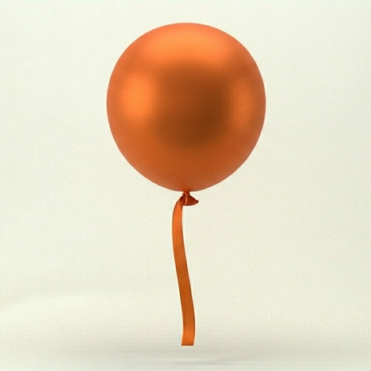 Orange Helium Balloon – Single