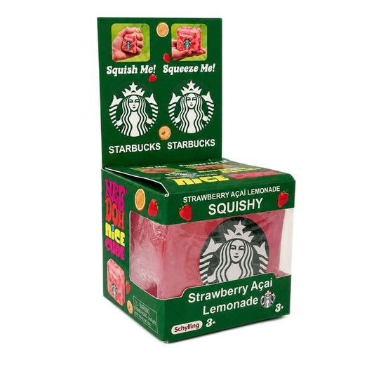 NeeDoh Starbucks Nice Cube Strawberry Açaí Lemonade Squishy