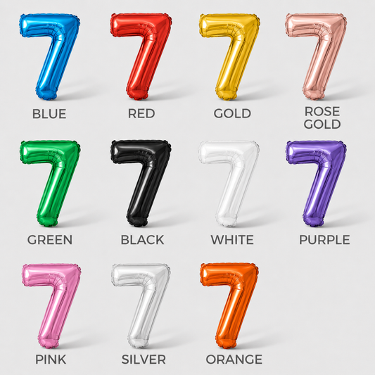 Foil Balloon Number 7 (16inch,32inch,40inch)