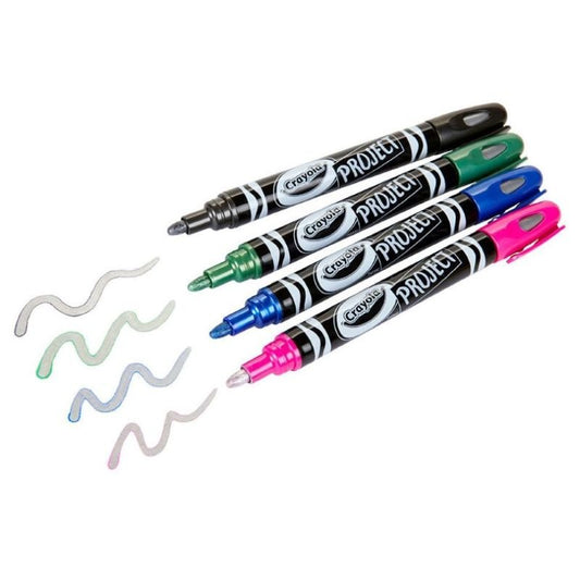 Crayola - 4 Metallic Outline Marker