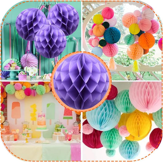 Paper Honeycomb Decoration 23cm – 1.Piece(Voilet)
