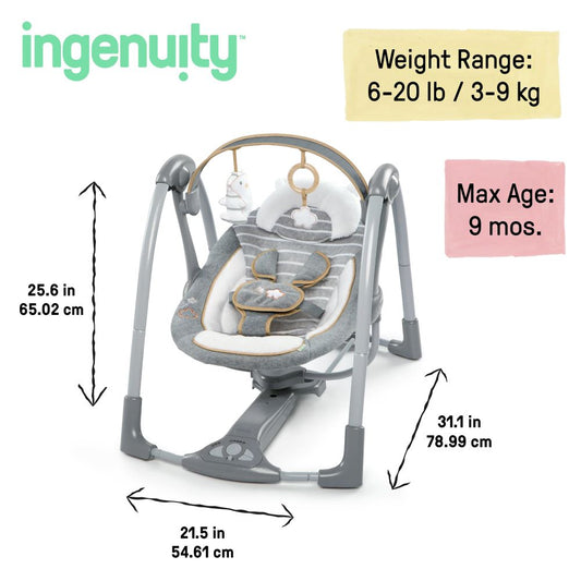 Ingenuity Swing 'N Go Bella Teddy