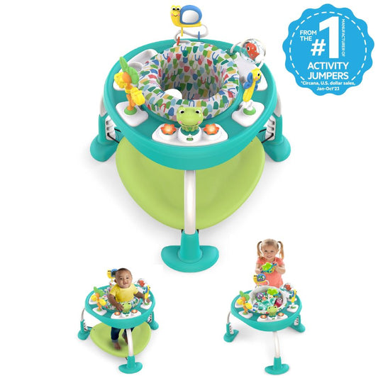 Bright Starts Bounce Bounce Baby 2-in-1 Activity Center Jumper & Table - Playful Pond