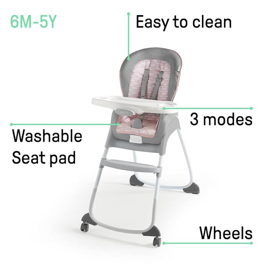Ingenuity Trio 3-in-1 Highchair™ - Flora the Unicorn
