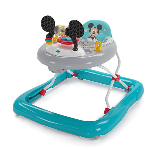 Bright Starts Mickey Mouse Tiny Trek Walker, Original Bestie, 2-In-1 Walker