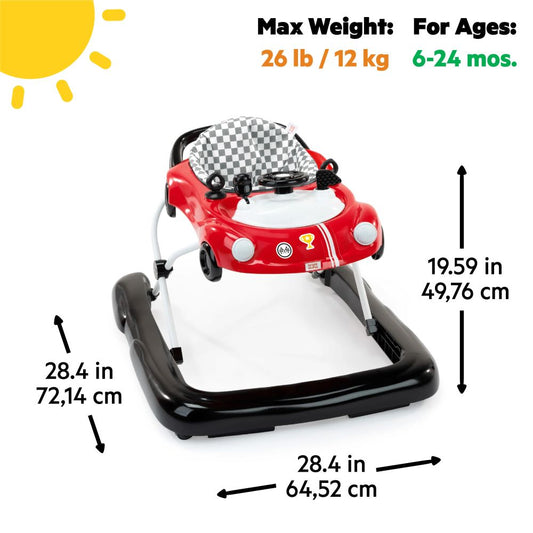 Bright Starts™ Little Speedster™ 3-In-1 Car Walker – Red Racer