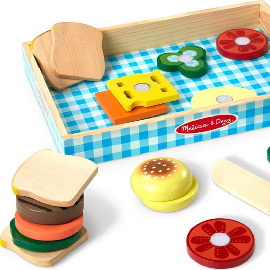Melissa & Doug Wooden Sandwich Making Set