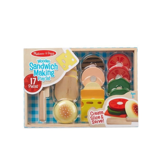 Melissa & Doug Wooden Sandwich Making Set