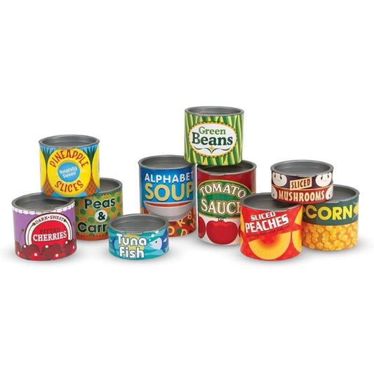 Melissa & Doug Let's Play House! Grocery Cans