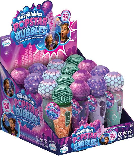 THE UNSPILLABLES Pop Star Bubbles PDQ – 1 PCS Assorted