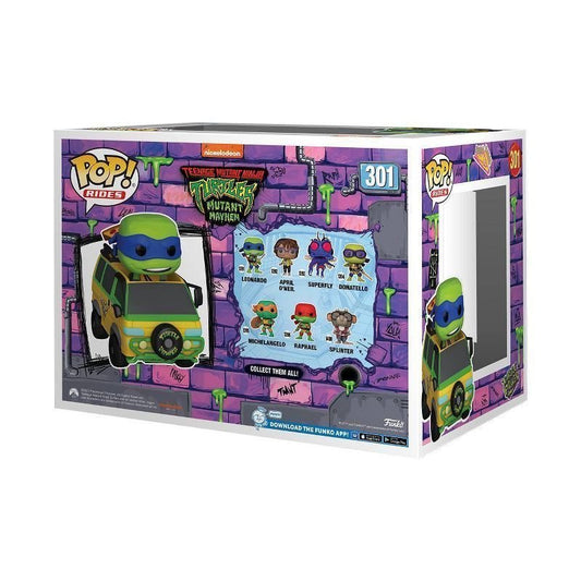 Funko Pop! Rides: Teenage Mutant Ninja Turtles Mutant Mayhem - Leo In The Turtle Van