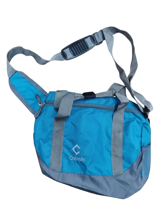 Captain Duffle Casual Side Bag Light Blue | Travel Gym Bag | Everyday Carry Shoulder Bag