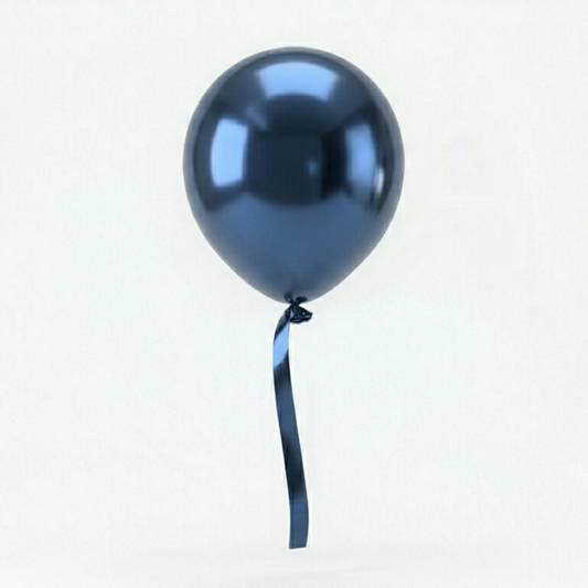 Dark Metallic Blue Helium Balloon – Single