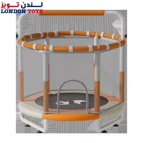 Dolphin 1.2Mtr trampoline for kids in blue – safe and fun outdoor play – best toy shop in Qatar