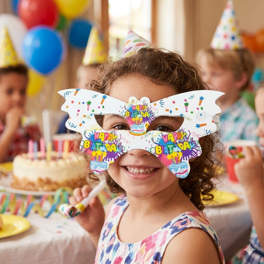 Party Paper Eye Mask (Happy Birthday)– 6PC Pack