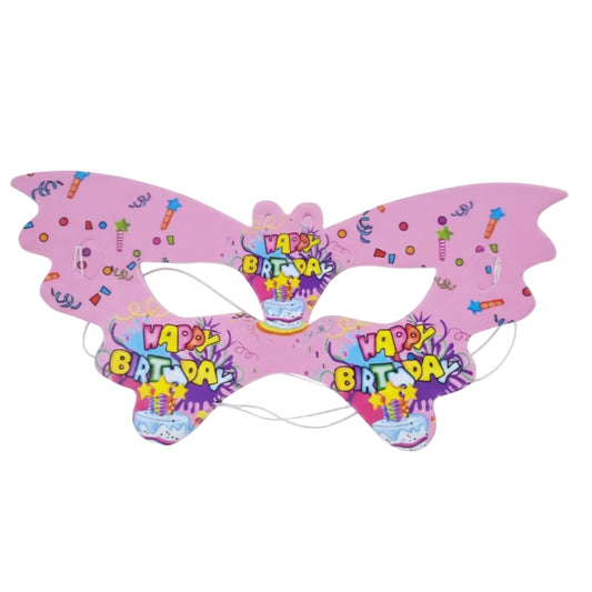 Party Paper Eye Mask Happy Birthday – 6PC Pack