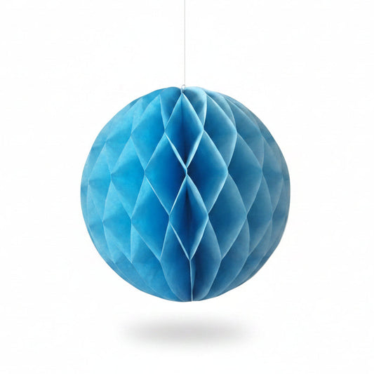 Paper Honeycomb Decoration 23cm – 1.Piece (Blue)