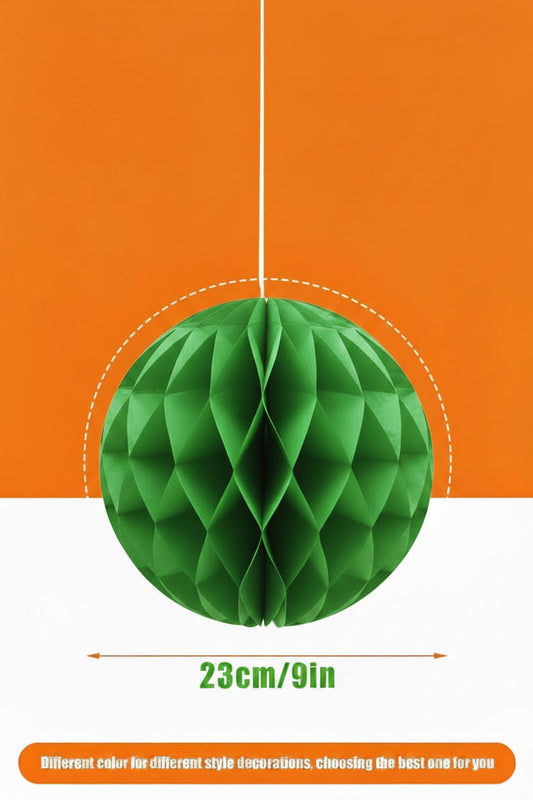 Paper Honeycomb Decoration 23cm – 1.Piece(Green)