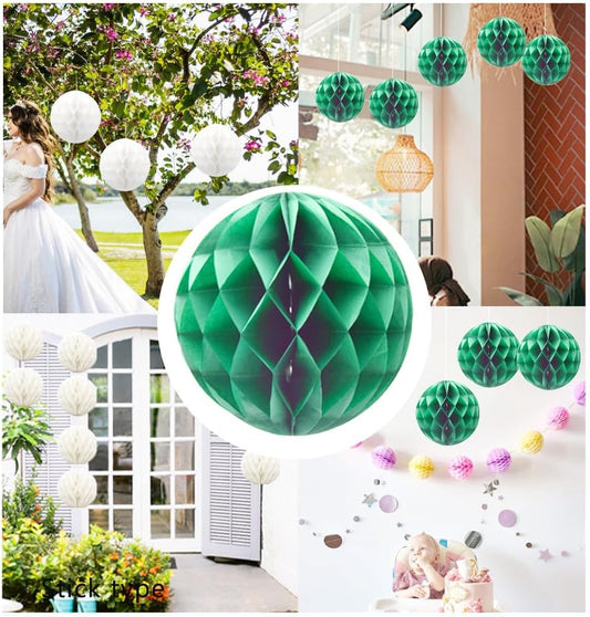 Paper Honeycomb Decoration 23cm – 1.Piece (Green)