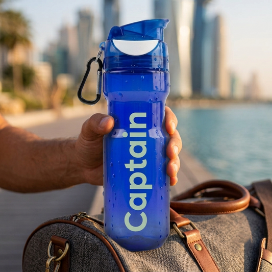 Captain Water Bottle Shaker Calorie | Sports & Casual Use Bottle | Durable Drinking Bottle