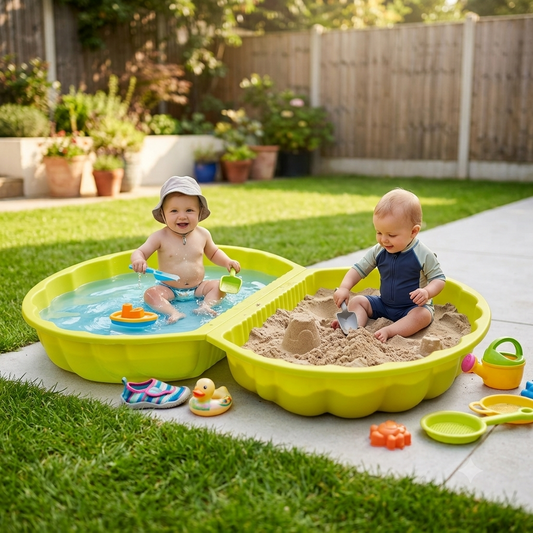 Smoby Multi-Game Butterfly Sand Box – Kids Outdoor Sand & Water Play Table