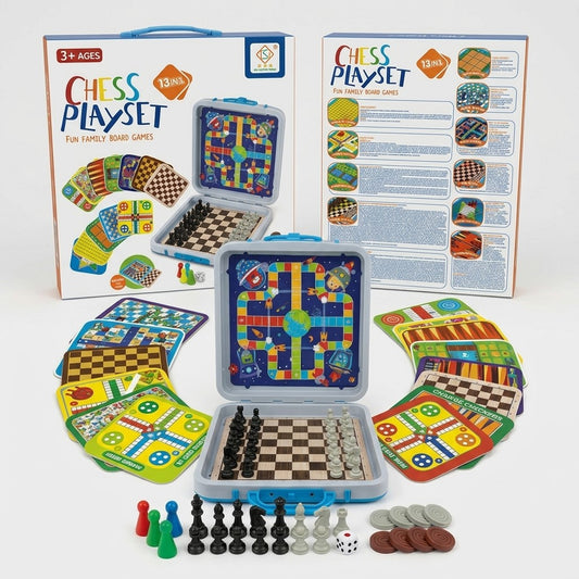 Chess Playset 13-in-1 – Family Board Game