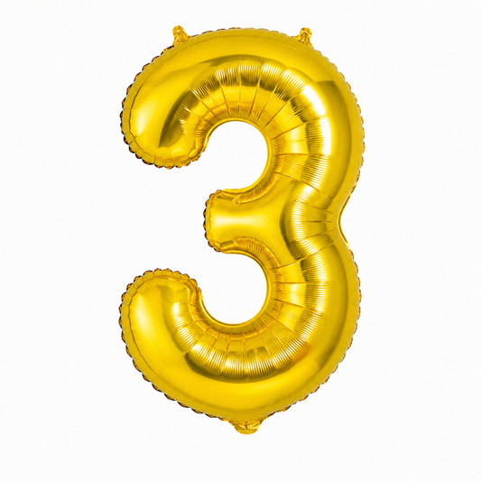 16" Foil Balloon Number "3"