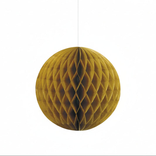 Paper Honeycomb Decoration 23cm – 1.Piece (Gold)