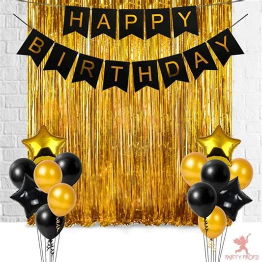 Shimmering Foil Fringe Curtain Backdrop -1.pc  Gold -( 1 Meter (Width) x 1.8 Meters / 180 cm (Height)