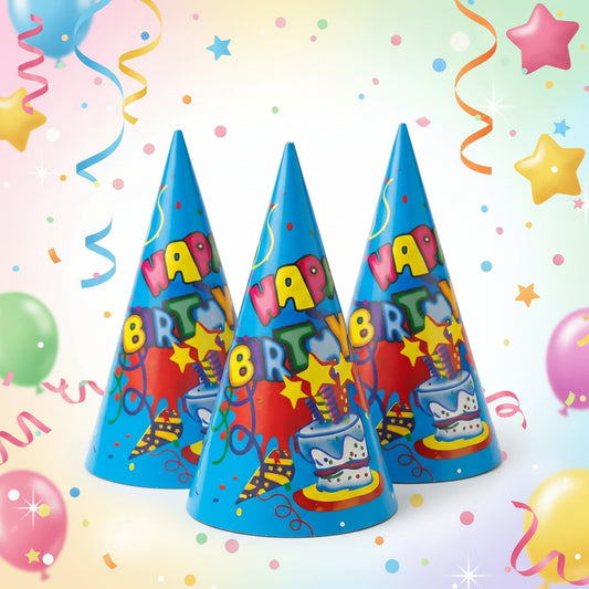 PARTY  PAPER  HAT 34cm 6.PC