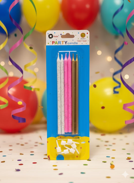 PARTY PENCIL CANDELS 4PCS