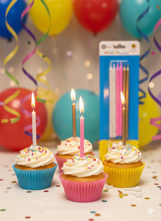 PARTY PENCIL CANDELS 4PCS