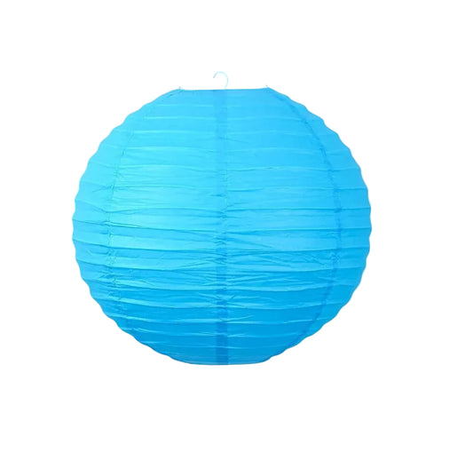 Paper Lantern Round  10-Inch (1.Pc Blue )
