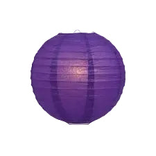 Paper Lantern Round  10-Inch (1.Pc Voilet )