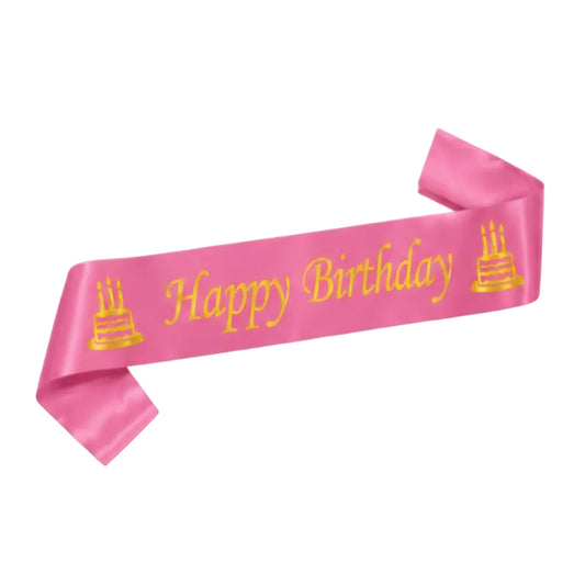 Happy Birthday Sash.(For Birthday Party)