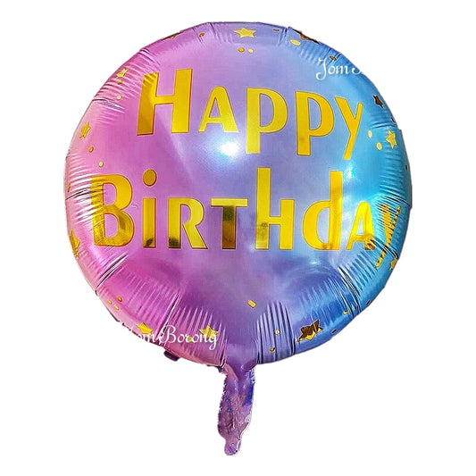 Happy Birthday Foil Balloon – 18 Inch (Helium Filled)