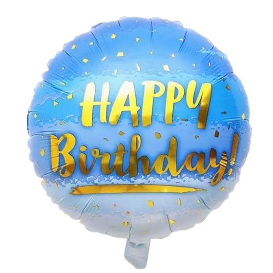 Happy Birthday Foil Balloon – 18 Inch (Helium Filled)