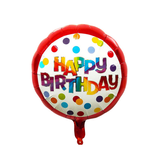 Happy Birthday Foil Balloon – 18 Inch (Helium Filled)