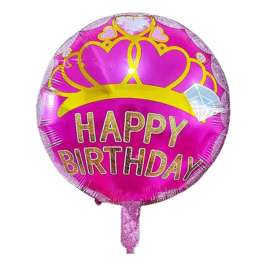 Happy Birthday Foil Balloon – 18 Inch (Helium Filled)