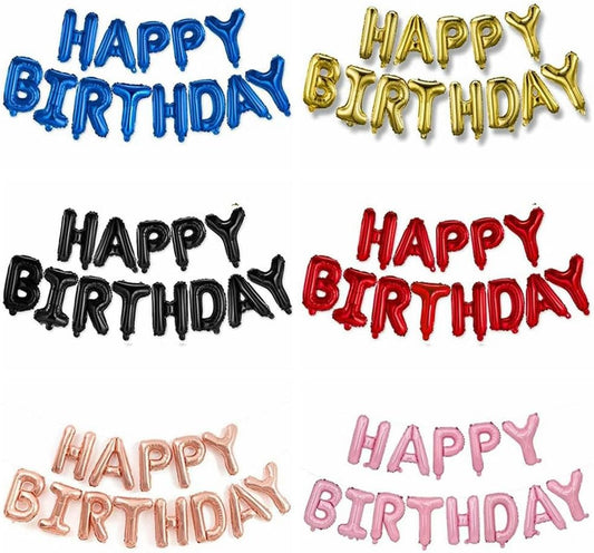 Happy Birthday Foil Banner 16"inch Red