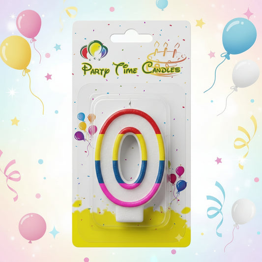 Party Number Candle – "0"