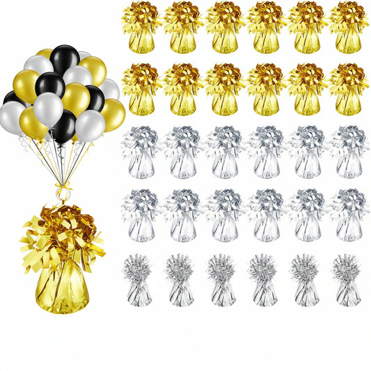 Balloon weight - Gold /Silver
