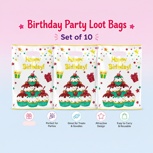 Party Loot Bag – Large (Pack of 10)