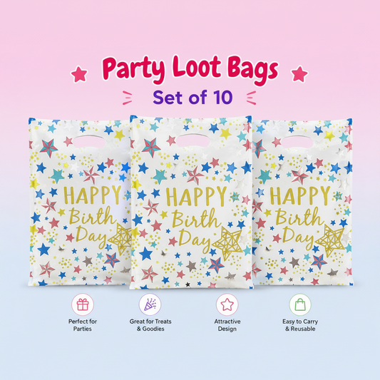Party Loot Bag – Large (Pack of 10)