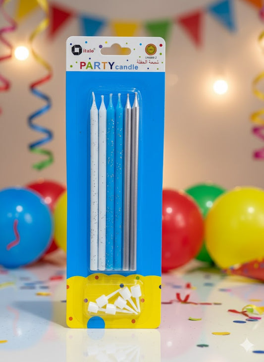 PARTY PENCIL CANDELS 6PCS