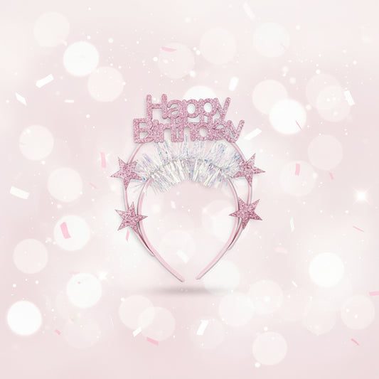 ITALO - HAPPY BIRTHDAY HAIR BAND DOUBLE (PINK)