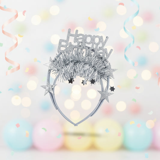 ITALO - HAPPY BIRTHDAY HAIR BAND DOUBLE (SILVER)