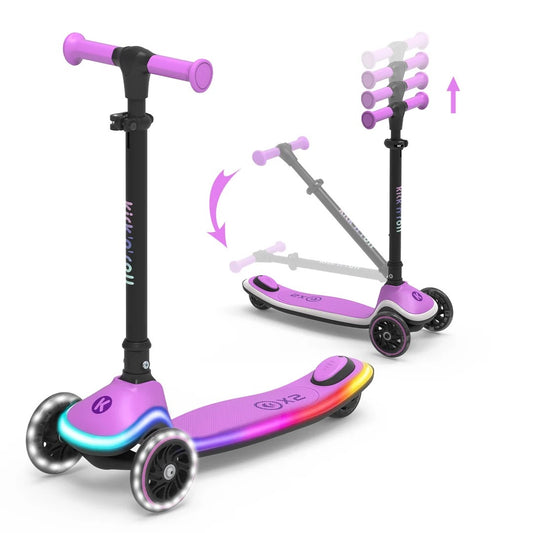 KICK N ROLL X2 3-WHEEL KIDS KICK SCOOTER PURPLE